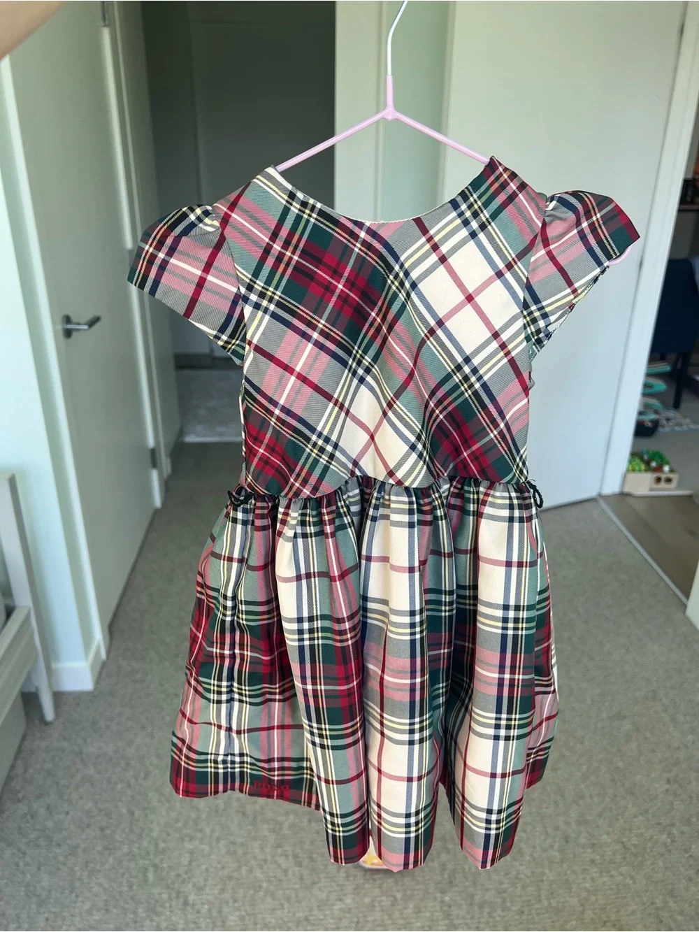 Ralph Lauren plaid twill dress and bloomer